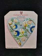 Valentine's Day Ceramic Heart Ornament by Cupid's Magic NEW picture