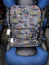 2023 Disney Parks Mickey & Minnie Mouse Goofy Pluto Halloween Gray Backpack picture