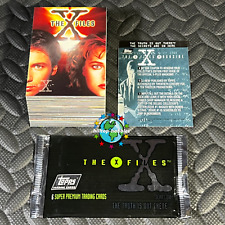 THE X-FILES SEASON 1 COMPLETE 72-CARD SET+PROMO,WRAPPER 1995 TOPPS TV SHOW XFILE picture