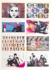 MR. BRAINWASH RARE ORIGINAL POP ART EXHIBITION EVENT POSTCARD PRINTS - SET OF 8 picture