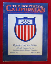 THE SOUTHERN CALIFORNIAN - Olympic Program Edition - Los Coyotes Indians - 1932 picture