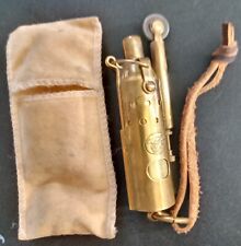 Vintage Military Trench Brass lighter WW1 WW2  Mermaid Stamp picture