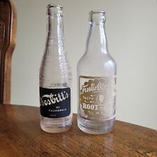 Vintage Frostie Old Fashion Root Beer and Nesbitts Soda Bottles / Read picture