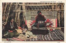 Navajo Rug Making Gallup New Mexico  PM 1938 picture