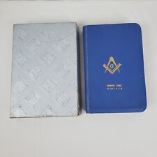Holy Bible Masonic Edition 1957 A J Holman Company Great Light in Masonry W/Box picture
