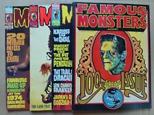 Lot Of 4 Warren Famous Monsters Magazine 100 FN 110 FN 116 VG 118 FN 1973 1974 picture