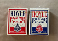 Vintage 1980’s ~ “Hoyle Poker Playing Cards” ~ 2 Factory Sealed Decks ~ picture