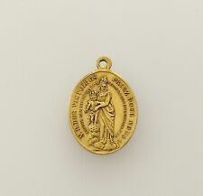 Mama-Estelle Antique Medal Delicate Notre Dame Of Victoires Virgin Metal picture