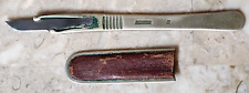 Antique / Vintage Military Beaver Surgical Knife w/ Original Sheath Pat. 1915244 picture