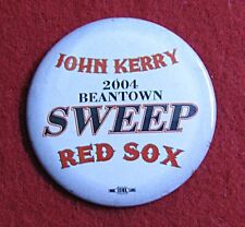 Vintage 2004 John Kerry for President Boston Red Sox World Series Beantown Sweep picture