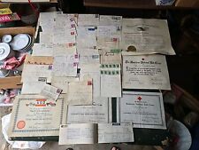 Vintage WW2 Awards, Postcards, Evelopes, Stamps. Same Family Huge Lot picture