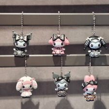 6pcs/set Cute Kuromi My Melody Figures PVC Doll Toy Keychain Pendant Collection picture