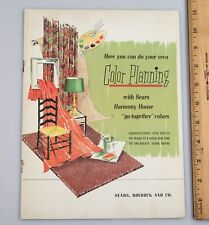 MCM 1955 Sears Harmony House Home Decorating Booklet Go Together Color Planning picture