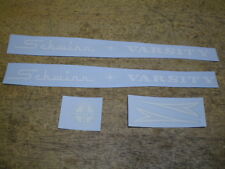 Complete Schwinn Approved White Varsity Lightweight  Bicycle Decal Set picture