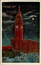 Vintage NY New York City New York Metropolitan Building At Night Postcard RARE picture