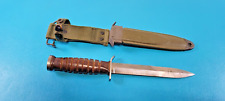 WWII U.S. Military Imperial M3 Fighting Knife Blade Marked 2nd Var USM8A1 Sheath picture