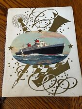 SS United States Gala Dinner Menu June 11 1960 Kangaroo Tail Captain Anderson picture