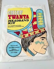 1973 TWA Airlines Chief Twanta Headband Kit Vintage, Rare, NEW picture