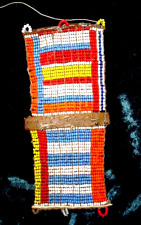 Early Piece Of Colorful Handmade Native American Beadwork picture