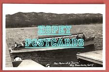 THE MOTORSHIP “SIERRA”, BIG BEAR LAKE, CALIF  ~ REAL PHOTO postcard ~ 1940s picture