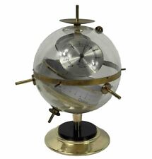 Vintage Atomic Sputnik Modernist Brass Lucite Weather Station Barometer Germany picture