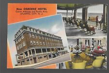New Osborne Hotel, Atlantic City NJ Linen Postcard picture