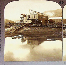 Saw Mill Dawson City Yukon Canada Photograph Underwood Stereoview Card picture