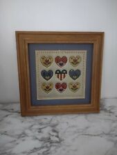 K and B Company Tin Punch Hand Paint Hearts Vintage Framed Numbered Limited Edit picture