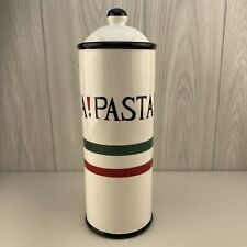HARD TO FIND Encore Hand Painted PASTA PASTA PASTA Ceramic Canister picture