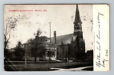 Merrill WI-Wisconsin, German Lutheran Church, c1908 Vintage Postcard picture