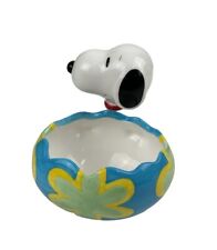 GALERIE Peanuts 2001 Snoopy Ceramic Easter Egg Candy Dish Jelly Bean 5'' tall picture