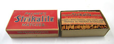 Vintage Palmer’s Strikalite wood double dip Matches in full unused original box. picture