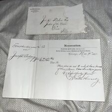 1876 Antique Chicago Illinois Attorney Letter on Claim Update - Howard Genealogy picture