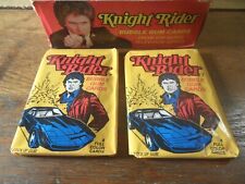 M-17 1982 Donruss Knight Rider TV show wax pack lot X2 packs 8 cards per pack picture