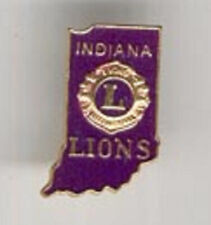 Lions Club Pins - Indiana 1965 Purple picture
