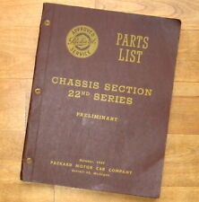 1947 Packard Original Parts List CHASSIS SECTION 22nd Series picture
