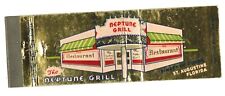 NEPTUNE GRILL full length matchbook matchcover - ST. AUGUSTINE, FLORIDA picture
