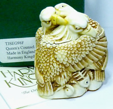 Harmony Kingdom Queen's Council 1998 Eagles Trinket Box Made in England TJSEG98F picture