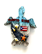 Fridge Magnets Puerto Rico Flag Turtle with Shells Ceramic GIFT SOUVENIR 735-17 picture