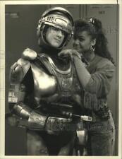 1989 Press Photo Dustin Diamond and Lark Voorhies on Saved By the Bell, on NBC. picture