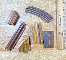 Assorted lot Of Old Wood Clock Trim Pieces   (KD403) picture