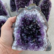 EXTRA EXTRA LARGE AMETHYST Druze Crystal Cluster With Cut Base Specimen ~ 3 Lbs. picture