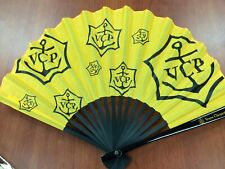 Authentic Veuve Clicquot VCP Signature Yellow Hand Fan Awesome RARE BRAND NEW picture