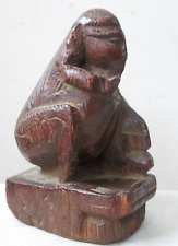 ANTIQUE 18th century Southeast ASIAN Thai THAILAND Carved wooden figure statue picture