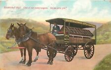 Postcard 1909 Pennsylvania Philadelphia Bottle water advertising horse wagon 23- picture