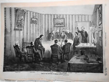 Scene At The Death-Bed of President Lincoln Harper's Weekly May 6, 1865 Original picture