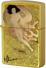 Zippo Oil lighter Amano Yoshitaka Raijin Real Gold Leaf Plating 8.2×6×2.2cm picture
