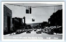 RPPC KLAMATH FALLS, Oregon OR ~ MAIN STREET Scene c1940s Postcard picture