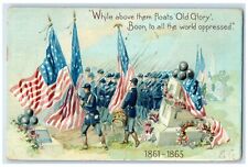 1907 Decoration Day Soldier Band Parade Patriotic Clermont NY Tuck's Postcard picture