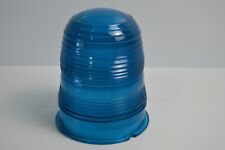 Vintage Airport Runway Light Kopp Light Blue Collectible Glass Taxiway EUC picture